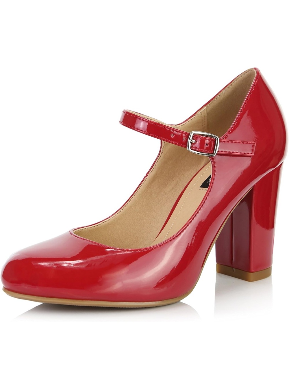 Women’s Red Block Heel